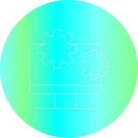 Line Gradient Circle Design vector