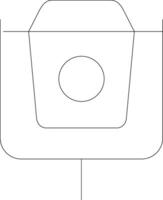 Line Gradient Circle Design vector