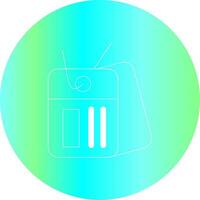 Dog Tag Creative Icon Design vector