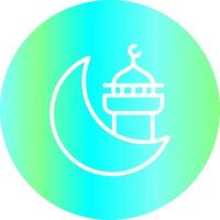 Mosque Creative Icon Design vector