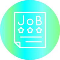 Job Offer Creative Icon Design vector