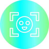 Face Detection Creative Icon Design vector