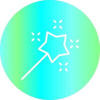 Magic Wand Creative Icon Design vector