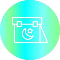 Line Gradient Circle Design vector