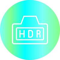 Hdr Creative Icon Design vector