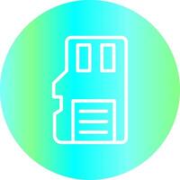 Sd Card Creative Icon Design vector