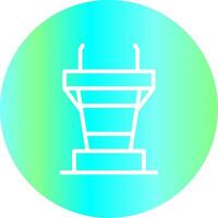 Podium Creative Icon Design vector
