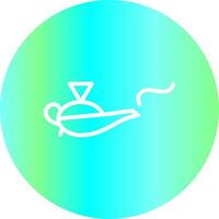 Magic Lamp Creative Icon Design vector