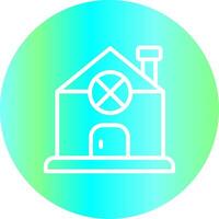 Gingerbread House Creative Icon Design vector