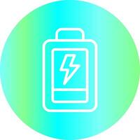 Low Battery Creative Icon Design vector