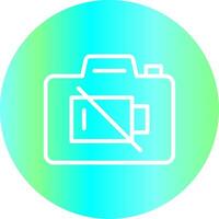 Low Battery Creative Icon Design vector