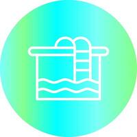 Swimming Pool Creative Icon Design vector