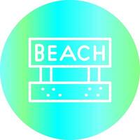 Beach Creative Icon Design vector