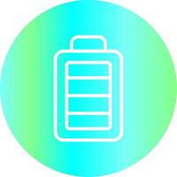 Full Battery Creative Icon Design vector