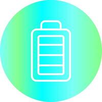 Full Battery Creative Icon Design vector