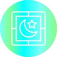 Night Creative Icon Design vector