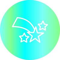 Shooting Star Creative Icon Design vector