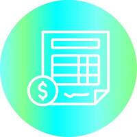 Invoice Creative Icon Design vector