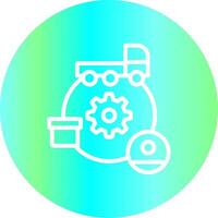 Supply Chain Creative Icon Design vector