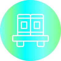 Book Shelf Creative Icon Design vector