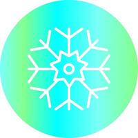 diseño de icono creativo de copo de nieve vector