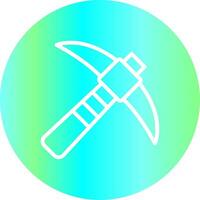 Pickaxe Creative Icon Design vector