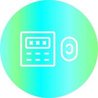 Door Lock Creative Icon Design vector