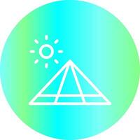 Pyramid Creative Icon Design vector