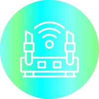 Wifi Router Creative Icon Design vector