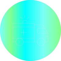 Ambulance Creative Icon Design vector