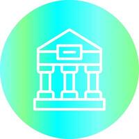 Greek Temple Creative Icon Design vector