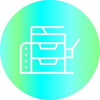 Copy Machine Creative Icon Design vector