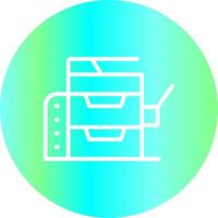 Copy Machine Creative Icon Design vector