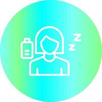 Fatigue Creative Icon Design vector