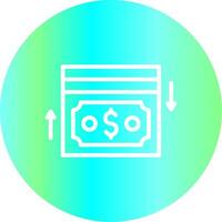 Cash Flow Creative Icon Design vector