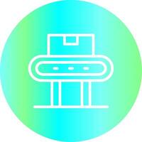 Conveyor Belt Creative Icon Design vector