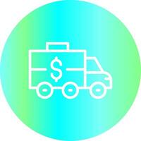 Bank Truck Creative Icon Design vector