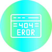 Diseño de icono creativo de error 404 vector