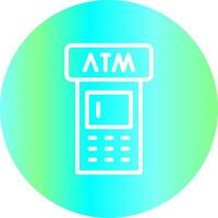 ATM Machine Creative Icon Design vector