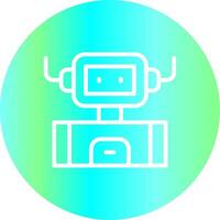 Industrial Robot Creative Icon Design vector