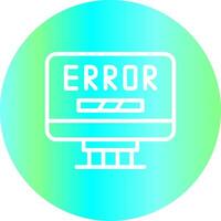 Error Creative Icon Design vector