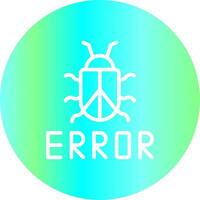 diseño de icono creativo de error vector