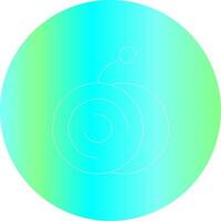 Line Gradient Circle Design vector