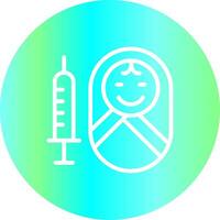 Vaccination Creative Icon Design vector