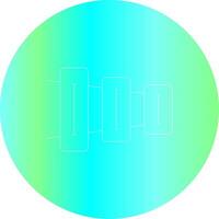 Line Gradient Circle Design vector