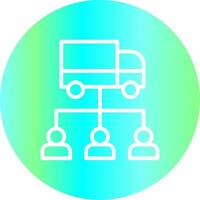 Line Gradient Circle Design vector