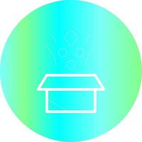 Surprise Box Creative Icon Design vector