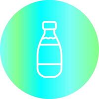 Milk Bottle Creative Icon Design vector