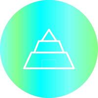 Pyramid Creative Icon Design vector