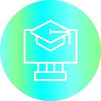 Online Courses Creative Icon Design vector